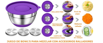Set de 6 Bowls de Acero Inoxidable: La Esencia de la Cocina Moderna