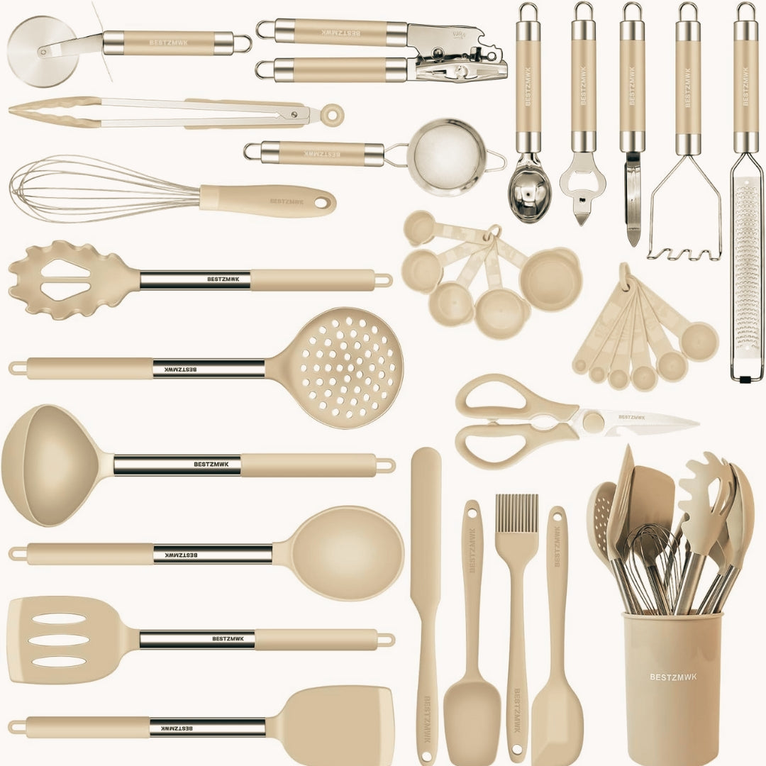 Set de Utensilios - SET CHEF GOLD- 33 piezas