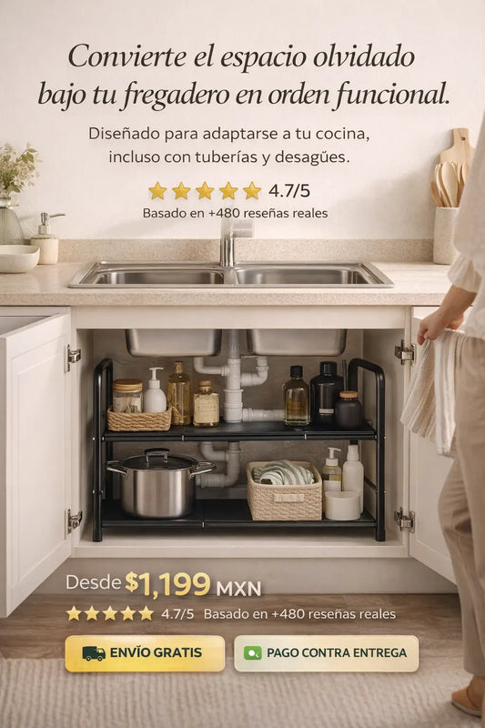 Estante Flexible Total™ + Orden + Espacio