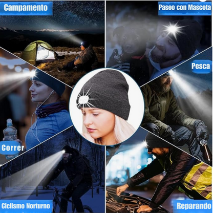Gorro de Iluminación ¡Ilumina tus aventuras nocturnas con LedCap!
