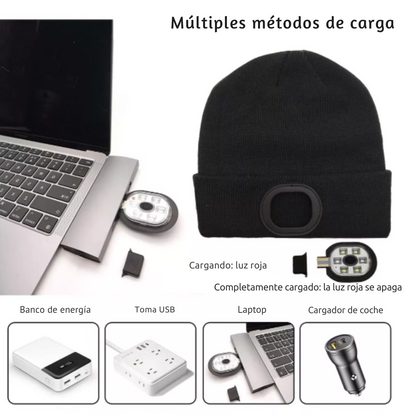Gorro de Iluminación ¡Ilumina tus aventuras nocturnas con LedCap!