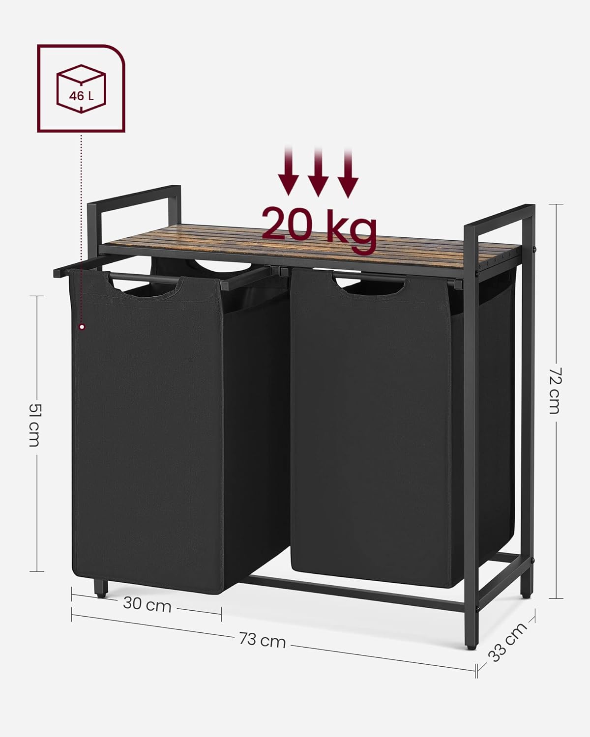 LaundryRack – Organizador de Ropa con Estante