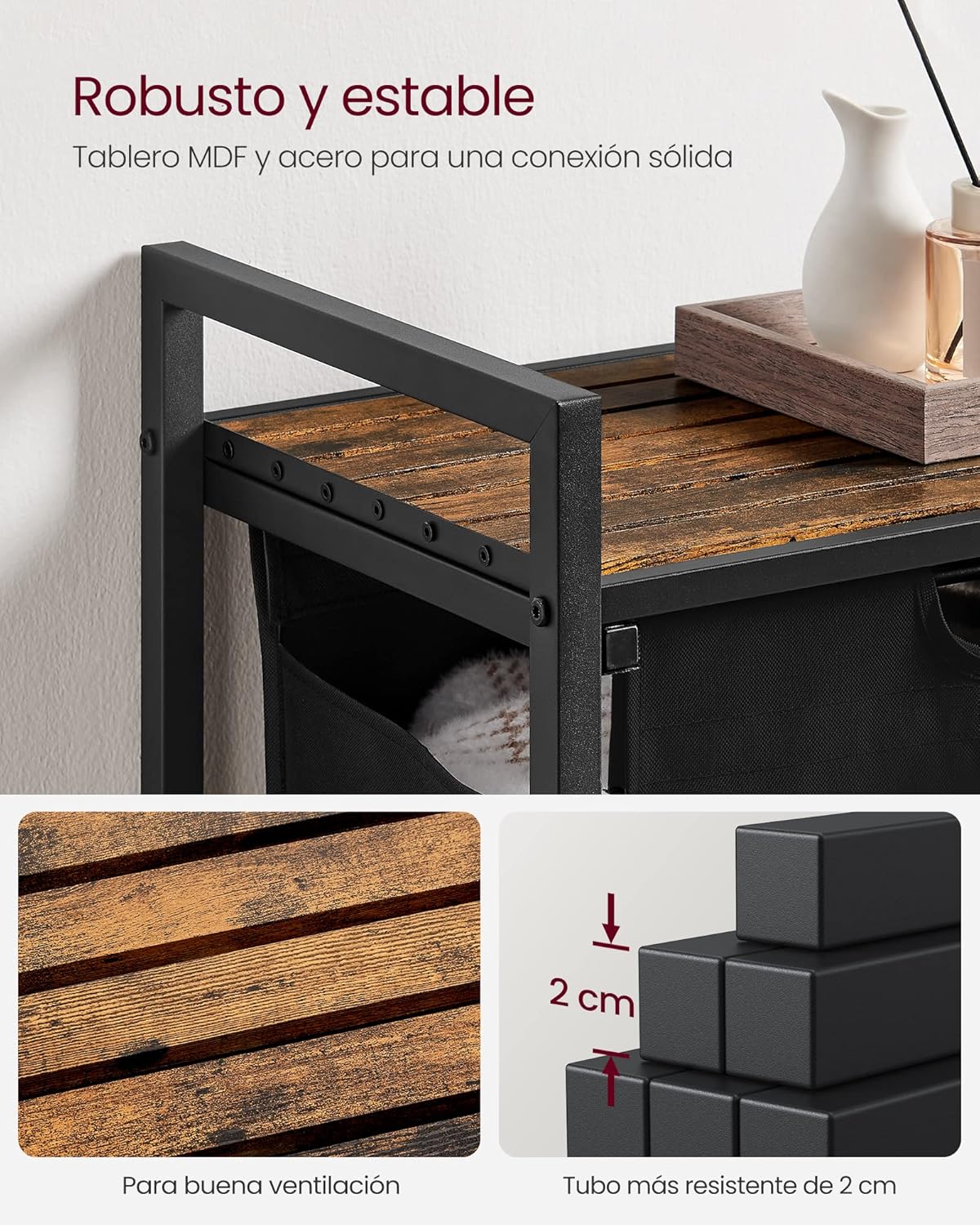 LaundryRack – Organizador de Ropa con Estante