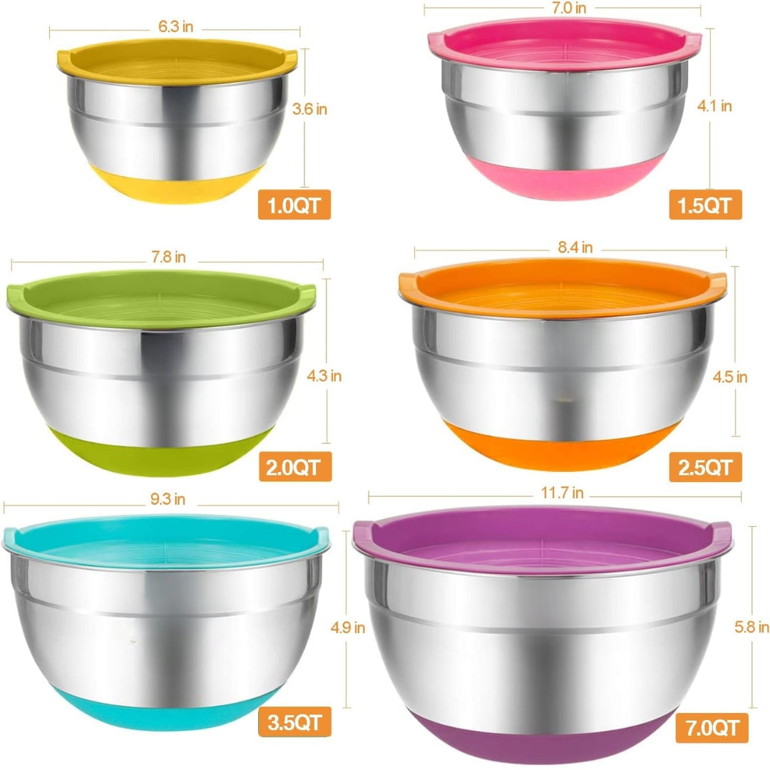 Set de 6 Bowls de Acero Inoxidable: La Esencia de la Cocina Moderna