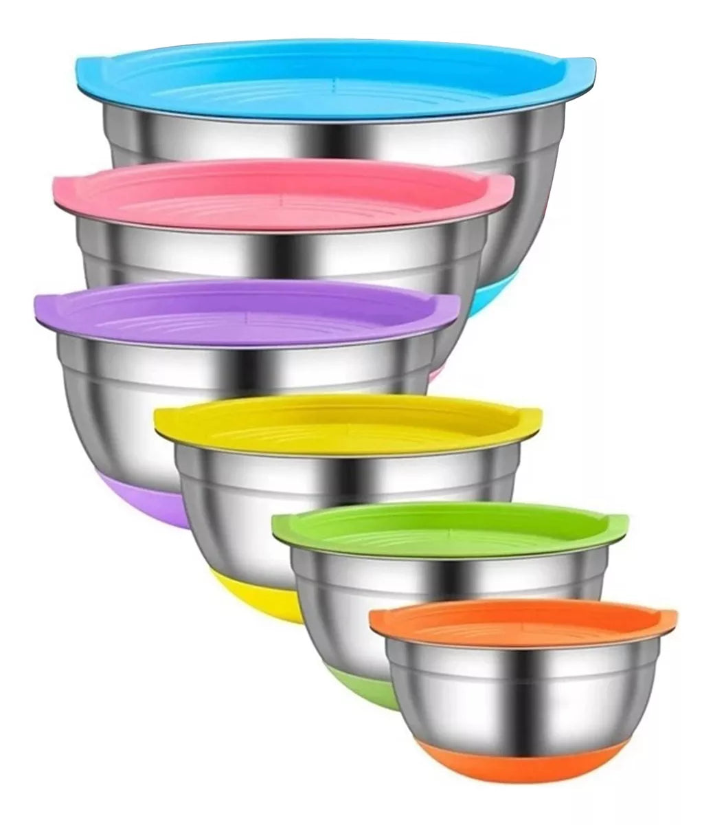 Set de 6 Bowls de Acero Inoxidable: La Esencia de la Cocina Moderna