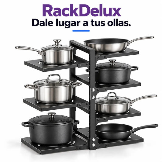 RackDelux -Organizador metálico para ollas y sartenes