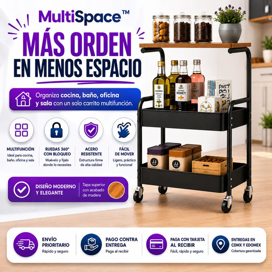 MultiSpace™ | Carrito Multifunción con Ruedas