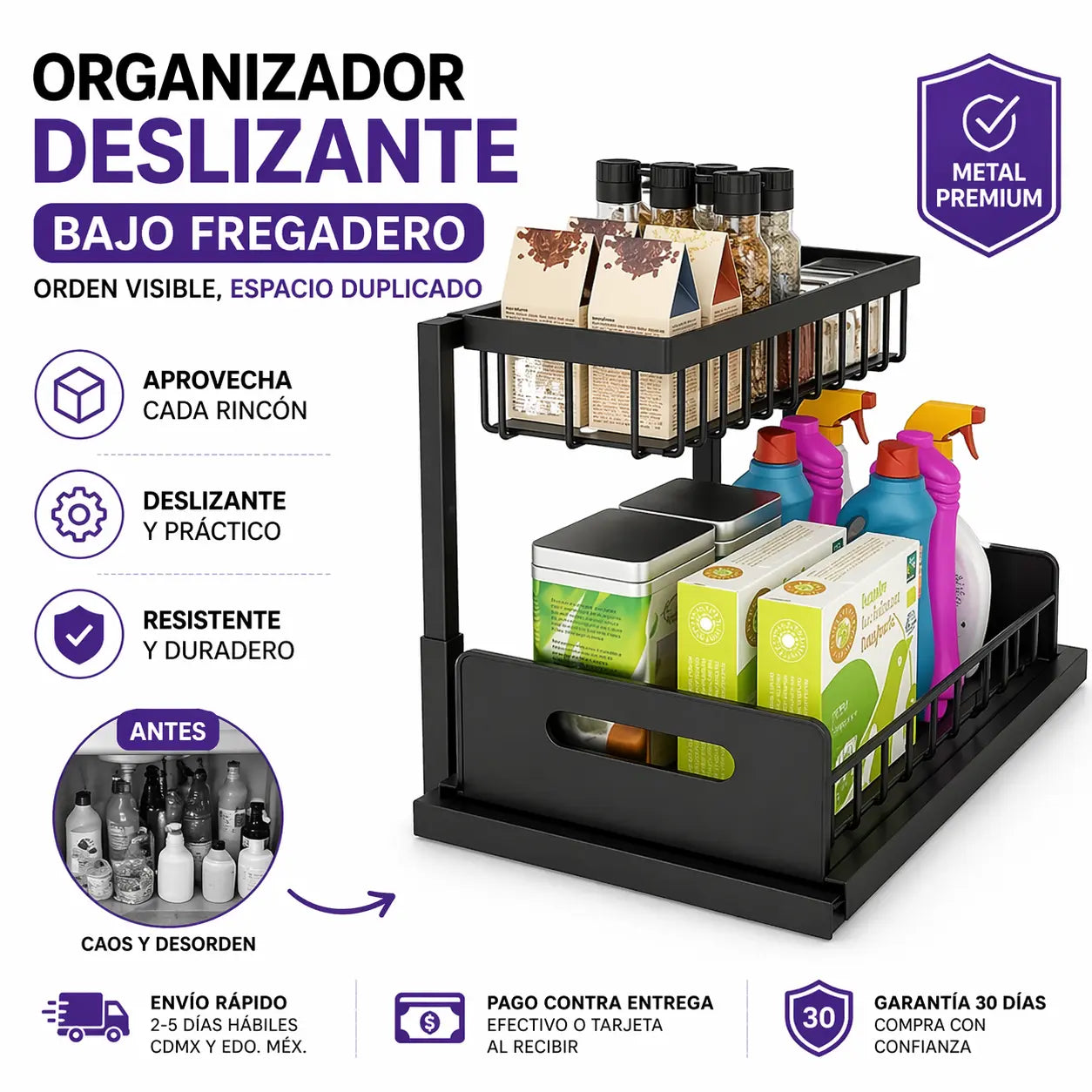 Desliza Pro™ Debajo del Fregadero