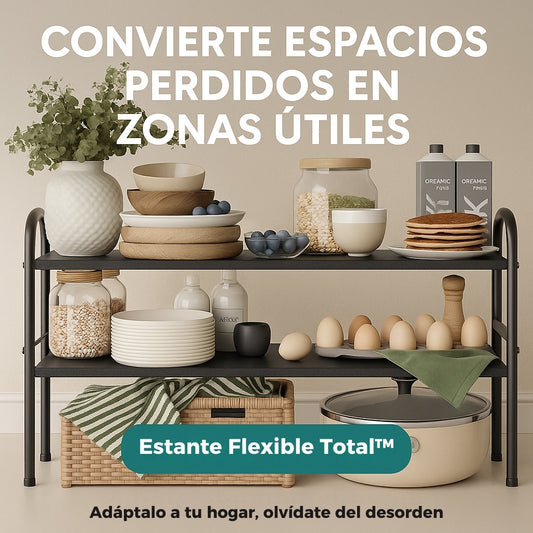 Estante Flexible Total™ – Adáptalo a tu hogar, olvídate del desorden